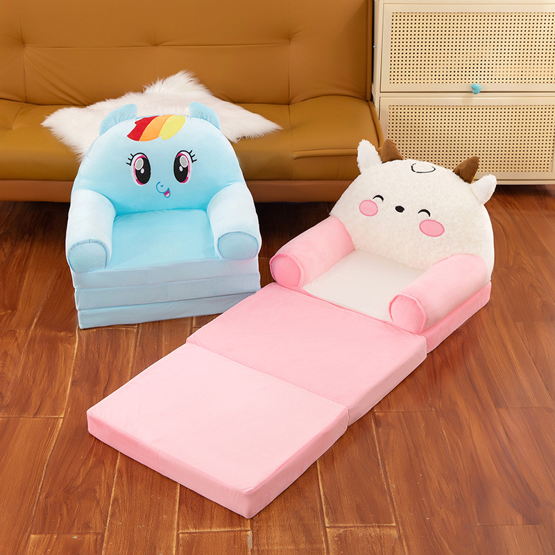 Three-layer Children's Folding Sofa Cartoon Multi-function Infant Seat Stool Boys and Girls Princess Lazy Seat