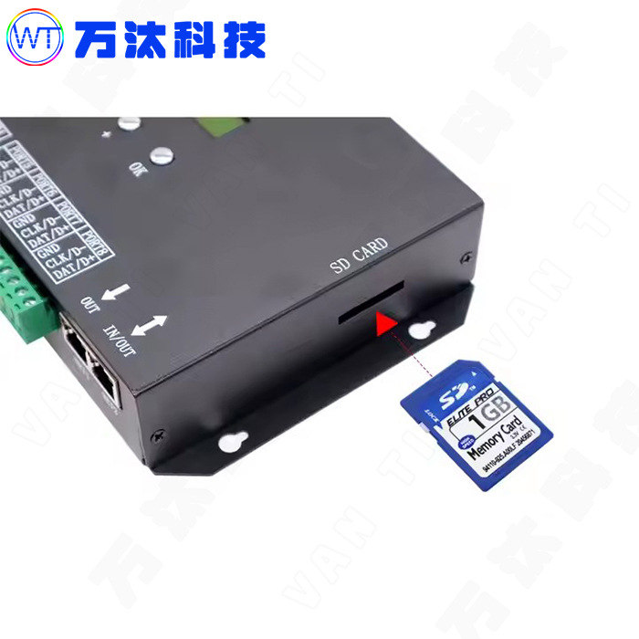Full-color light band controller H807SA all-in-one machine Sir Mai programmable DMX512 console 8-port stand-alone control