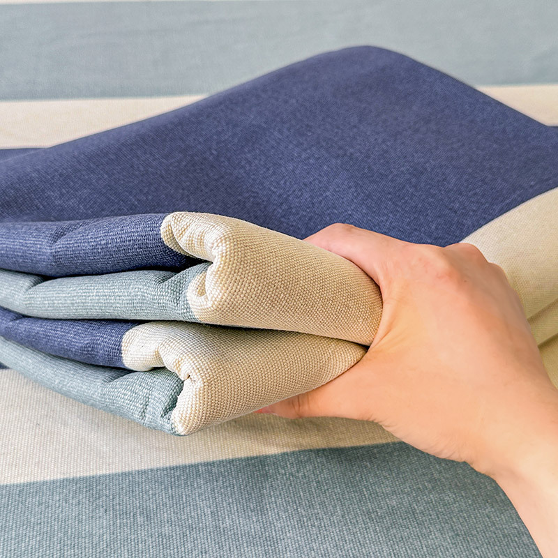 Old Coarse Cloth Bed Sheetss Linen Cotton Linen Pure Cotton 100 Cotton Dormitory Student Home Summer Mat Three-Piece Set