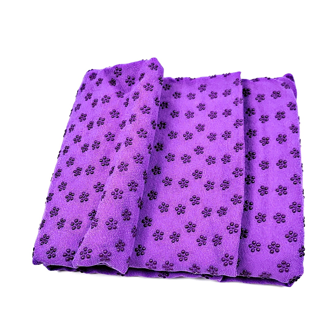 Yoga towel plum dot non-slip blanket ultra-fine fiber yoga towel sweat-absorbent blanket free mesh bag thickened fitness cloth mat