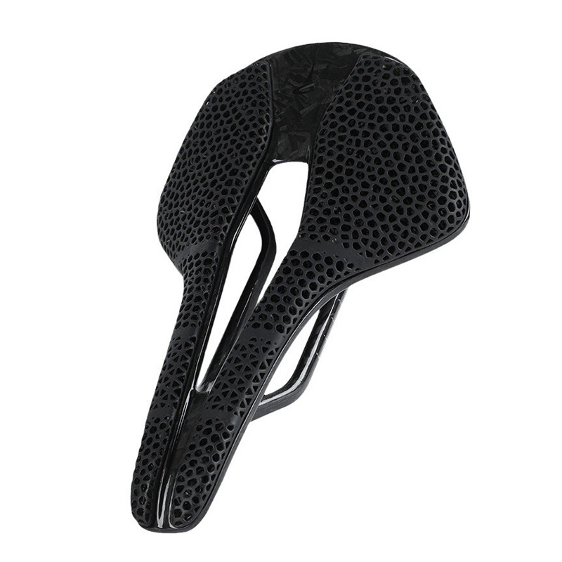Pathfinder 3D Printed Carbon Fiber Road Bike Mountain Foldableing Bike Seat Cushion Hollow Comfortable Ultra-Light Bicycle Seat Bag