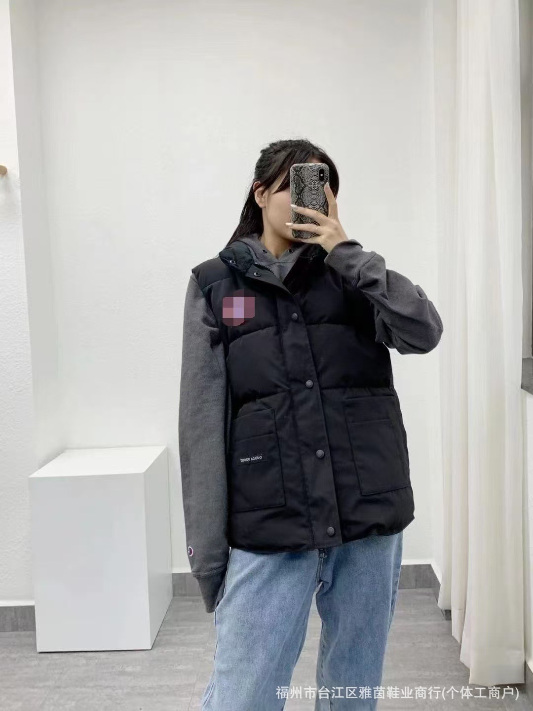 Goose Classic Fall/Winter Couple Down Vest for Men and Women Windproof Waterproof Thickened Warm All-match Jacket