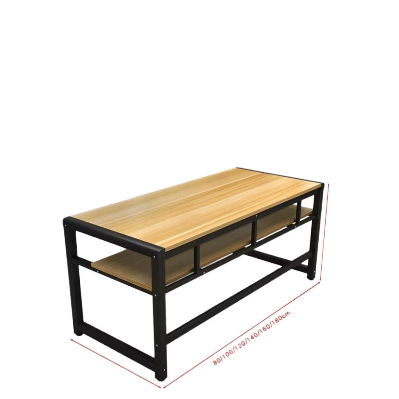 Desk Calligraphy Table Calligraphy and Painting Table Home Double-Layer Training Tutoring Class Painting Desk Writing Brush Writing Desk Computer Desk