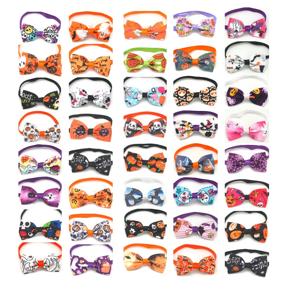 Новая оптовая заколка для домашних животных на Хэллоуин, головной убор, костюм, цветок