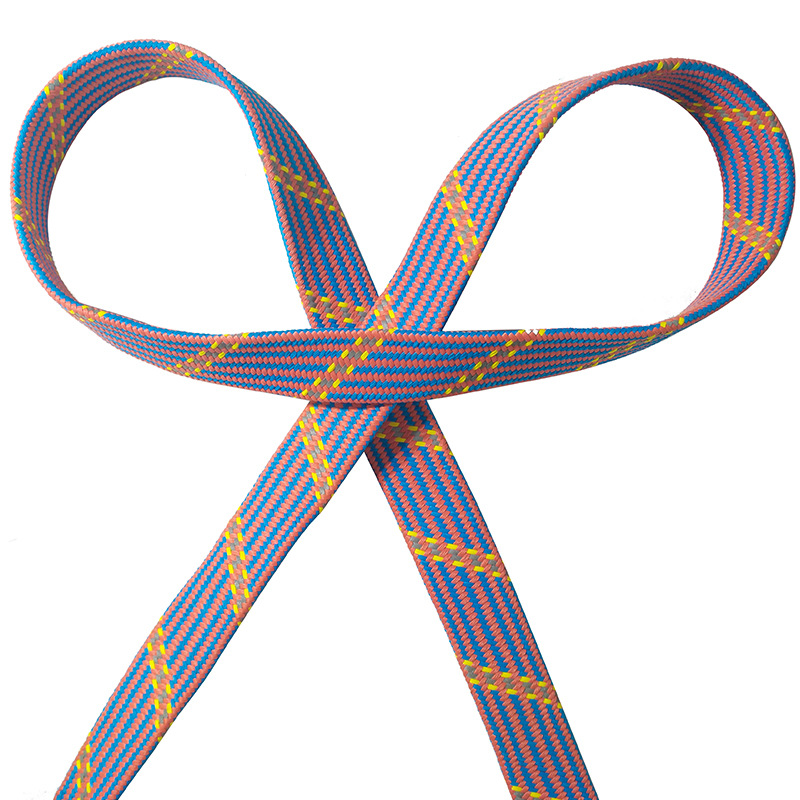 Outdoor Bungee Supplies Safety Belt Matte Nylon Inter-Color 2 Reflective Silk Wrapped Core Braided Rope Oem Customization Factory