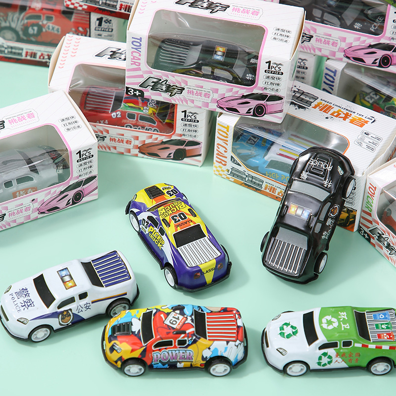 Mini alloy Huili tin car car racing model children's toys kindergarten prizes stall wholesale