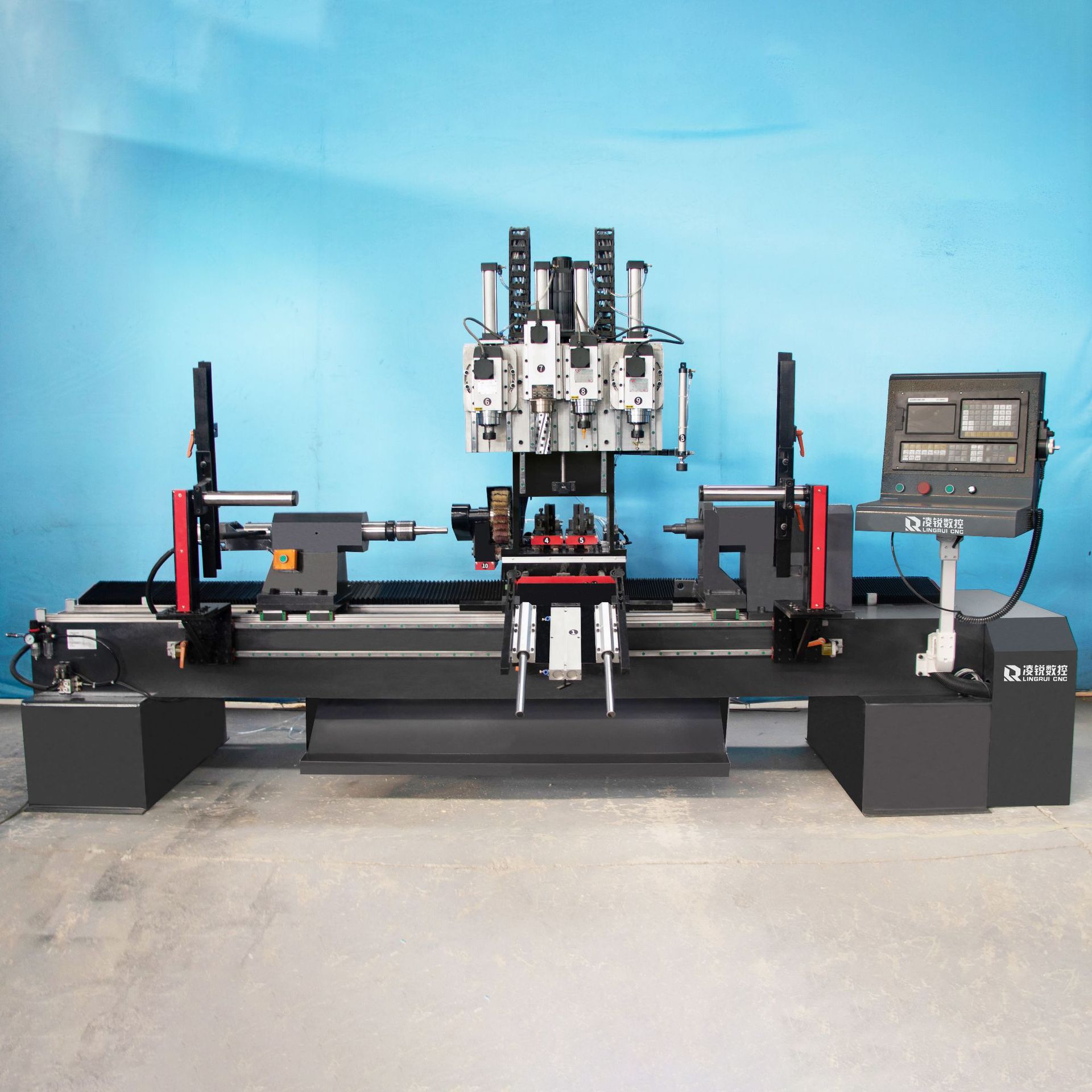 Multifunctional Heavy-Duty Five-Axis Cnc Woodworking Lathe with Inclined Hole Slot Engraving, Grinding, Milling, Automatic Loading and Unloading Package Training