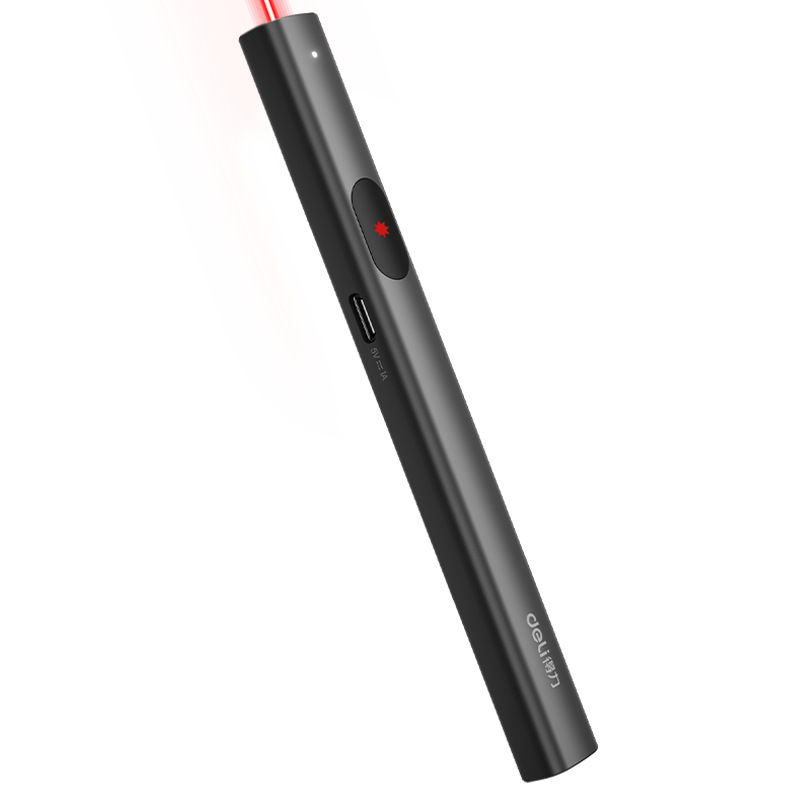 Deli Ma303 Red Light Pen Ma303-G Green Light Pen Laser Pen Rechargeable Infrared Ppt Teaching Whip