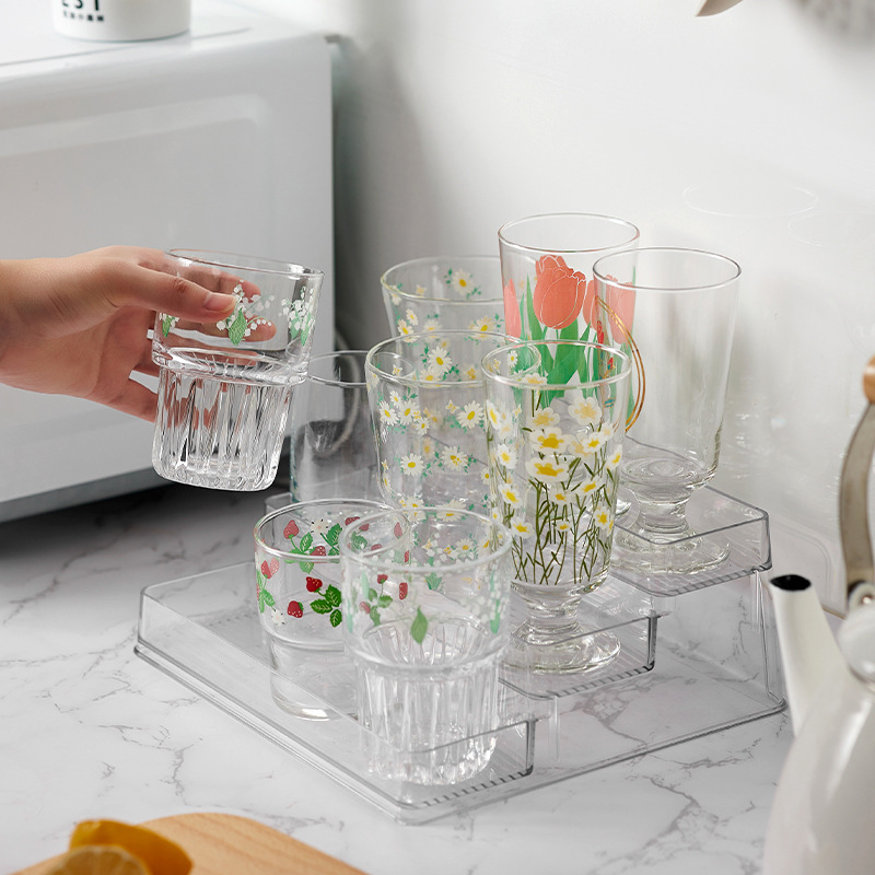 Ступенчатый держатель для стаканов, кухонный, для хранения на столе