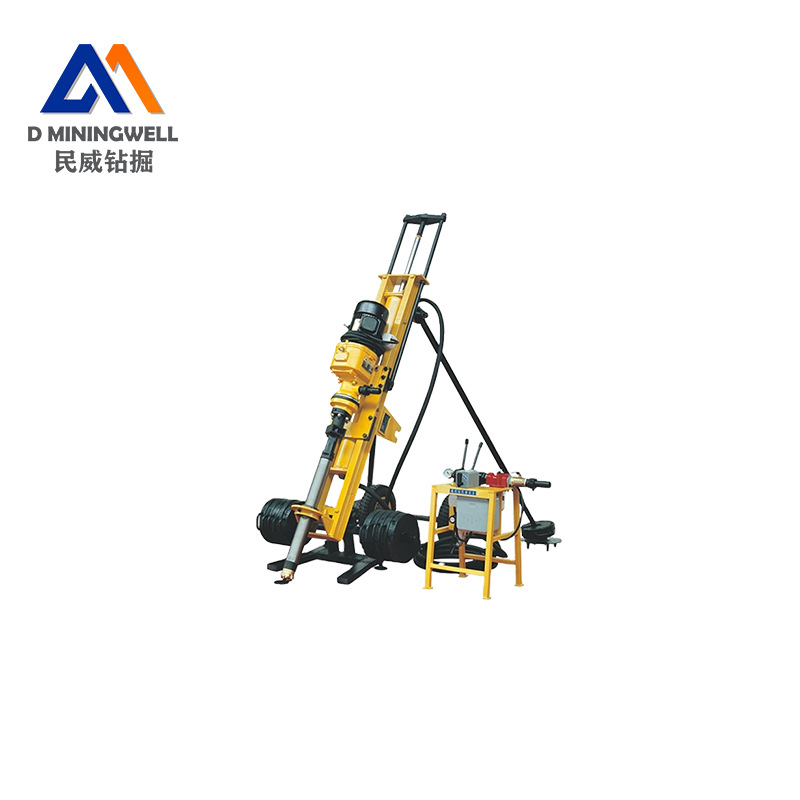 Electric hydraulic down-the-hole drilling pneumatic support type rock drilling machine mountain slope protection deep hole drilling small pneumatic rock drilling machine