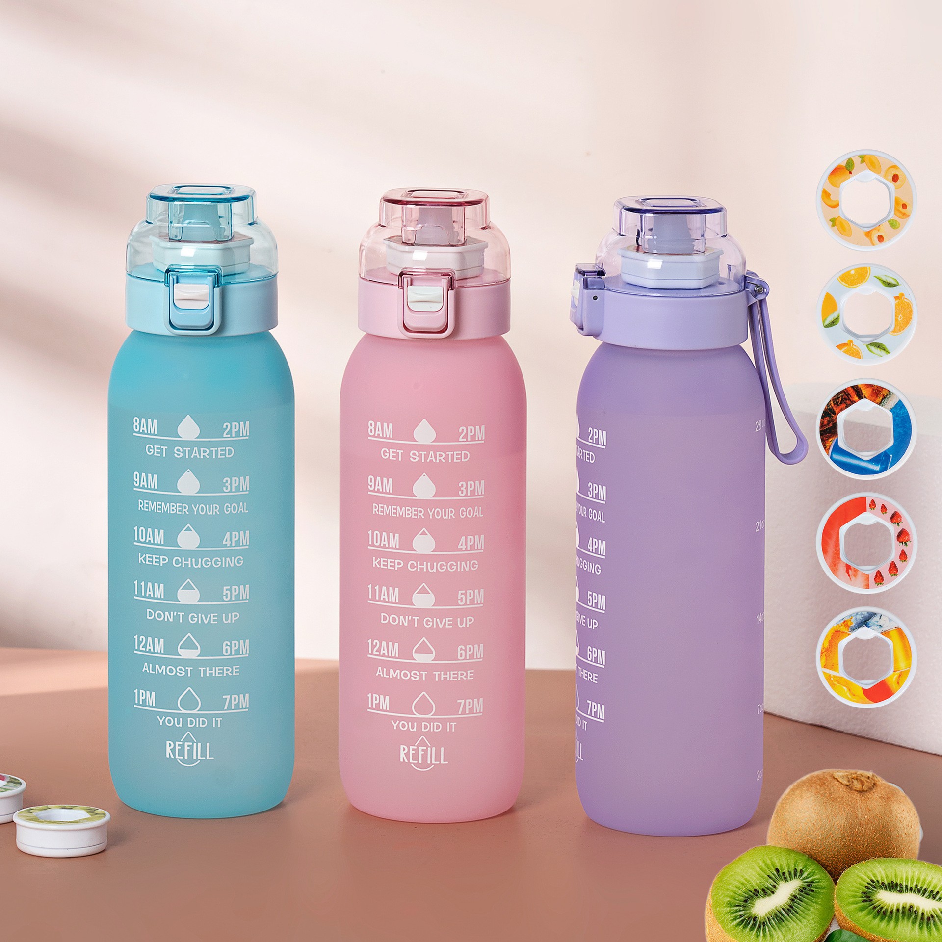 Amazon Playful Cup 0 Sugar 0 Calories Scented Cup with Straw Sports Water Bottle Bounce Lid Sports Water Bottle Drinking Gadget