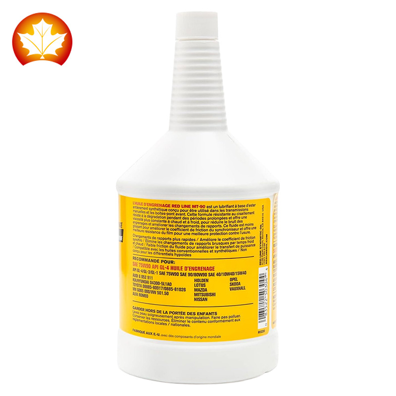 Red line MT-90 ester fully synthetic manual transmission oil gear oil 75W-90 GL-4 imported from the United States