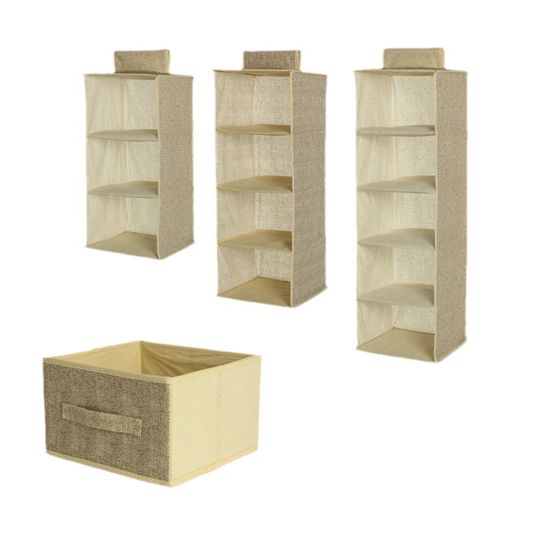 Cross-Border Multi-Layer Wardrobe Drawer Storage Hanging Bag Bedroom Hanging Layered Clothes Storage Bag Storage Rack Storage