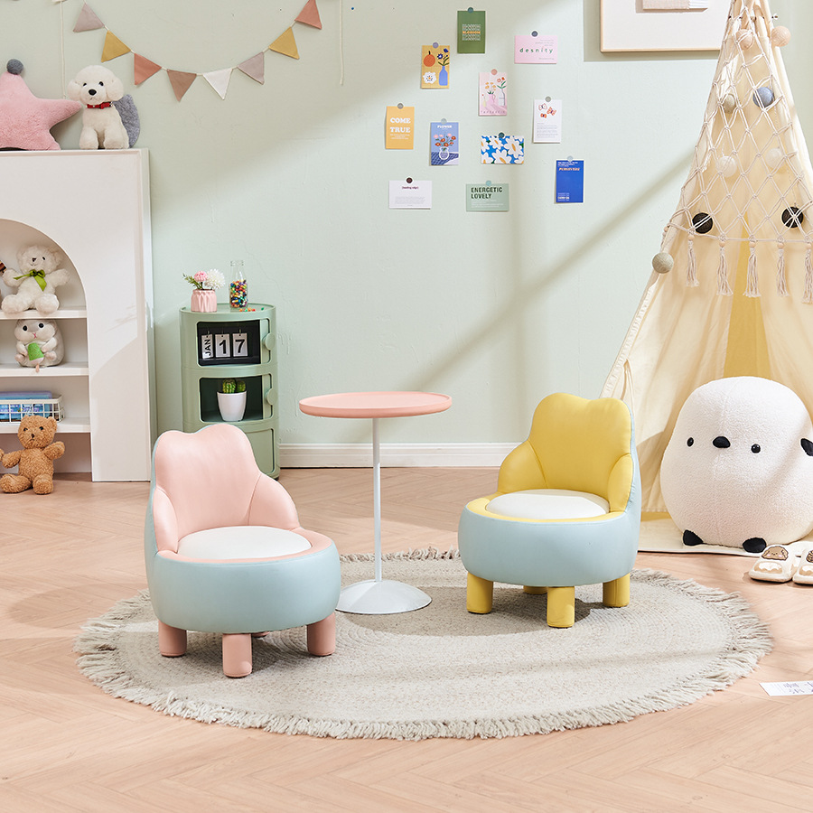 Прямые волосы высокого качества, детский диван-стул из технологии ткани, каркас из массива дерева, одиночный диван для уголка чтения