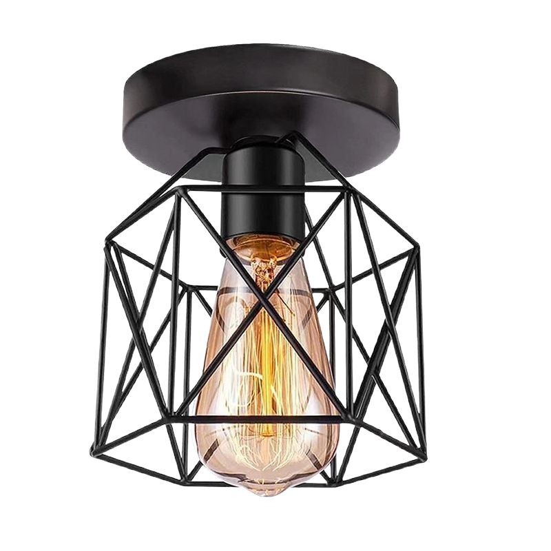 Nordic Wrought Iron Ceiling Light, Hallway Balcony Light, Modern Minimalist Light, Cloakroom Foyer Entrance Light, Corridor Light