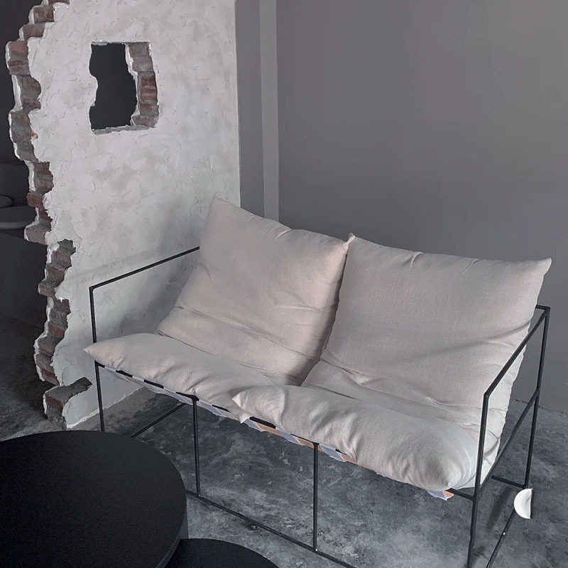 Ins Creative Single Sofa Table and Chair Combination Scandinavian Leisure Balcony Studio Cafe Popular Sofa Chair