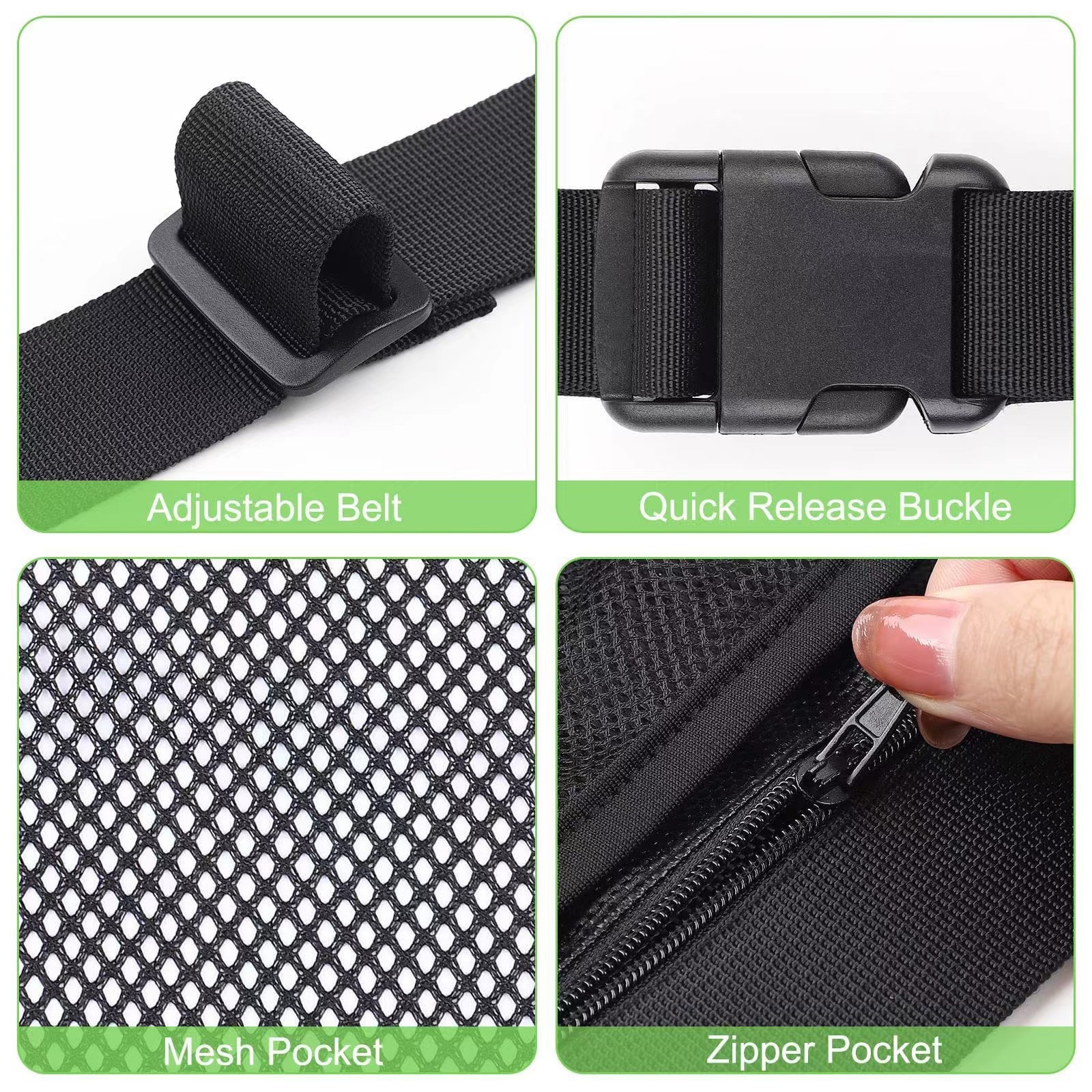 Golf Tennis Storage Bag Portable Lightweight Pick Ball Bag Tennis Pickup Bag Outdoor Ball Storage Waist Bag