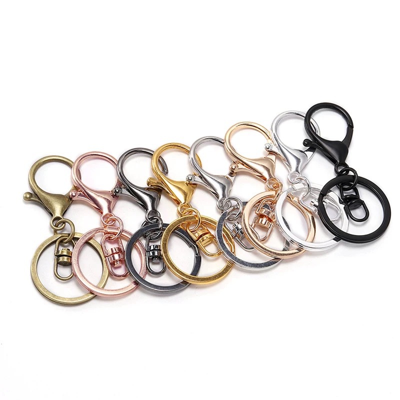 Lobster Clasp Three-piece Set Metal Keychain Three-piece Set Keychain Zinc Alloy Lobster Clasp Spot Wholesale