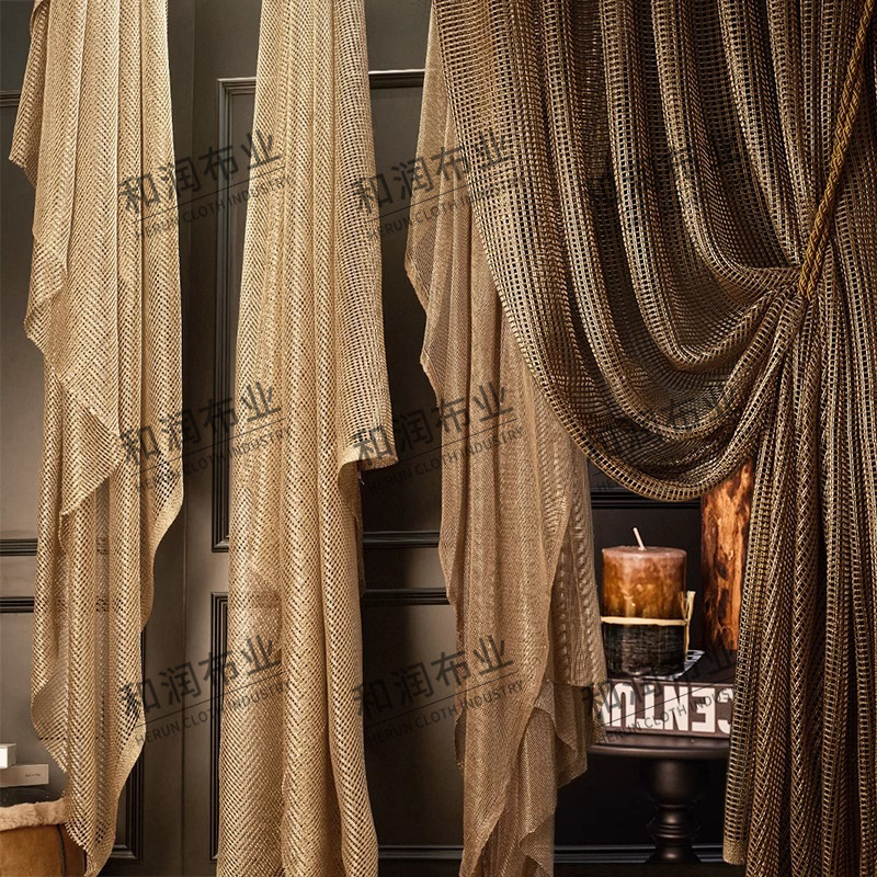 High-end French Window Screen Living Room Old Money Modern Light Luxury New Luxury Villa Retro Middle Ancient European Curtain Gauze Curtain