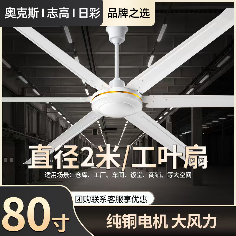 Oaks Chigo Sunshine Ceiling Fan 2m Large 80inch Ceiling Fan High Power Factory Industrial Large Ceiling Fan