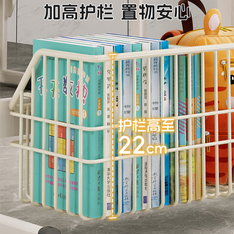 Hanging basket under the classroom desk Senior high school student desk side storage children's schoolbag book artifact school storage rack