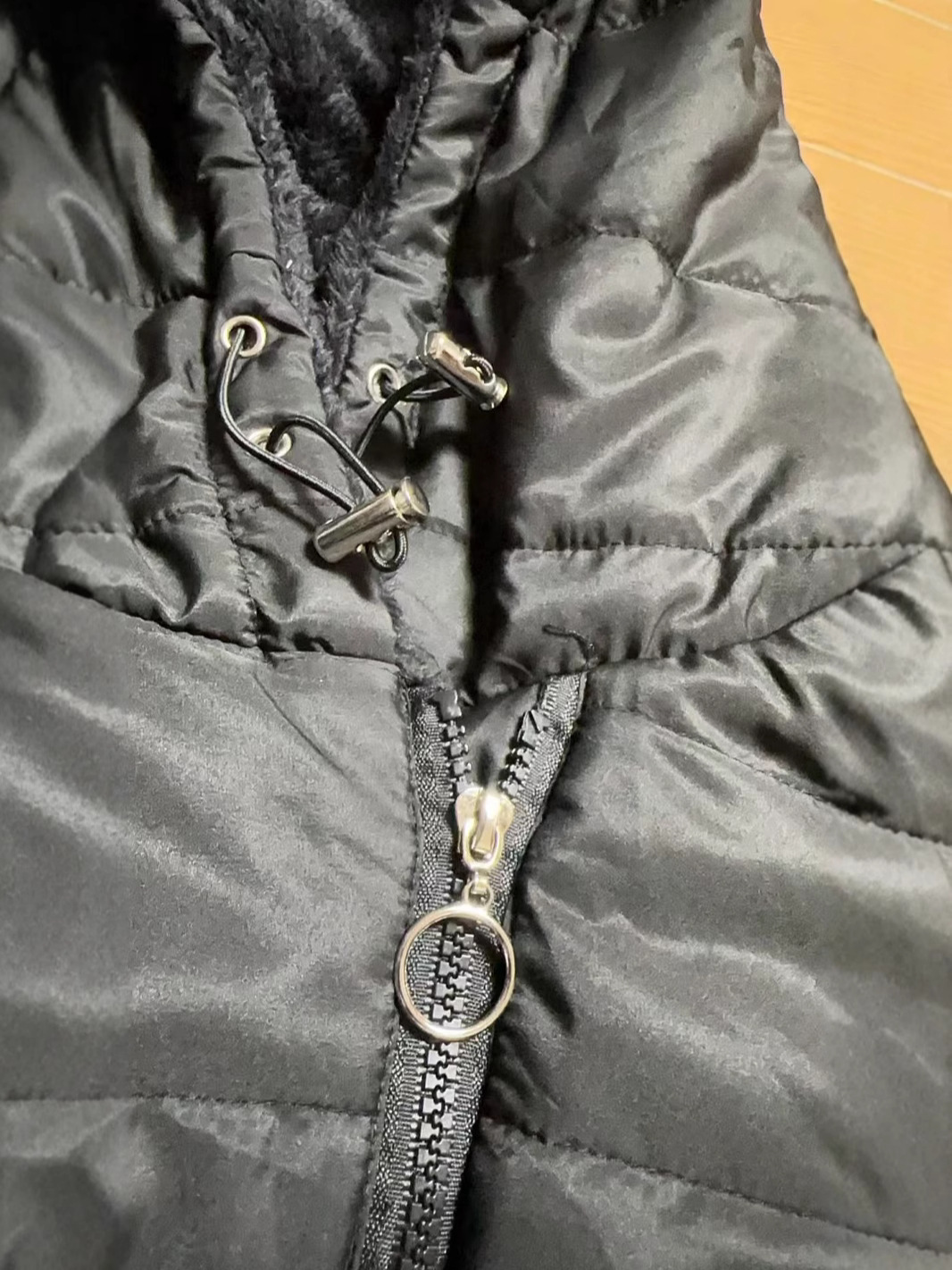 European and American Cross-Border New Foreign Trade Cotton-Padded Women's Warm Slim Hooded Mid-Length Long-Sleeve Jacket for Women