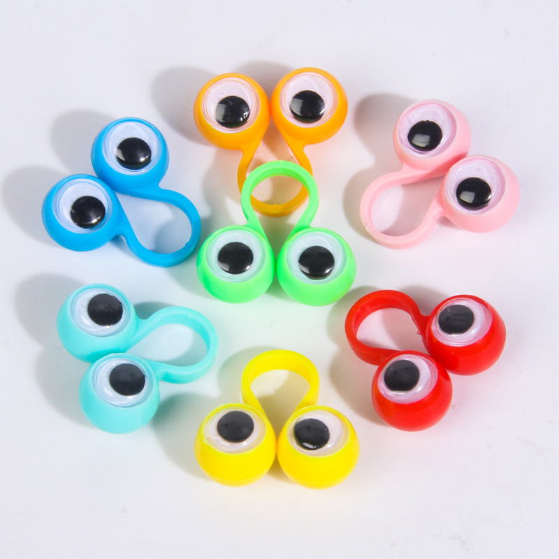 Finger Activity Eye Ring Creative Big-Eye Finger Eyeball Birthday Party Decoration Gift