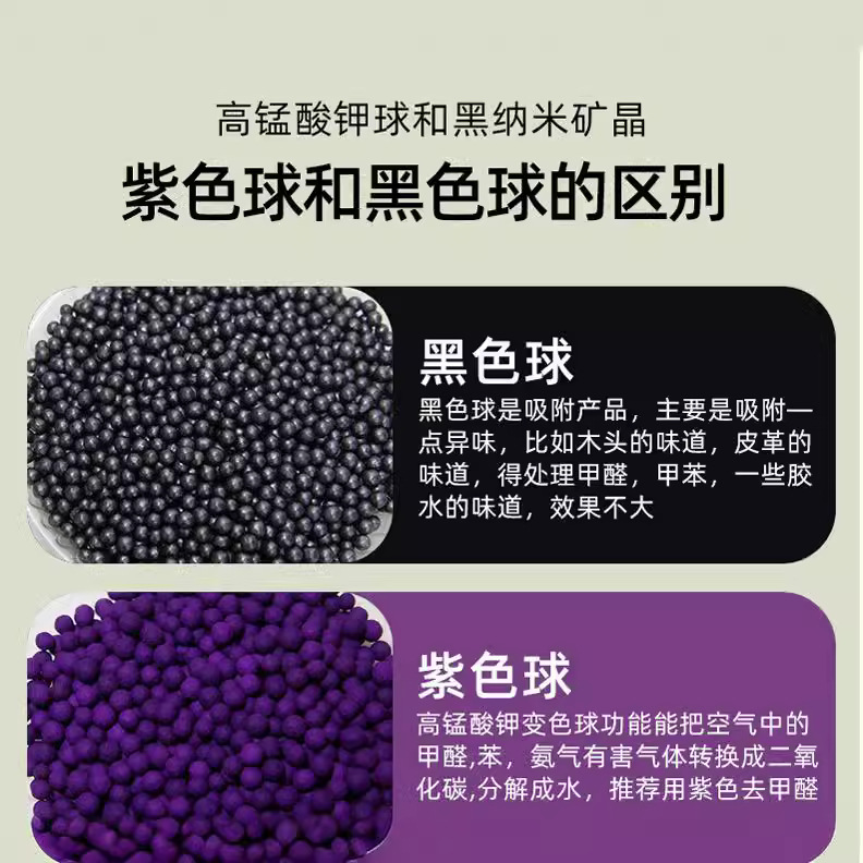 New Car Formaldehyde Removal, Benzene Removal, Formaldehyde Removal, Discoloration Ball, Active Manganese Oxidation, Manganese Discoloration Ball, Nano Mineral Crystal Formaldehyde Removal Ball