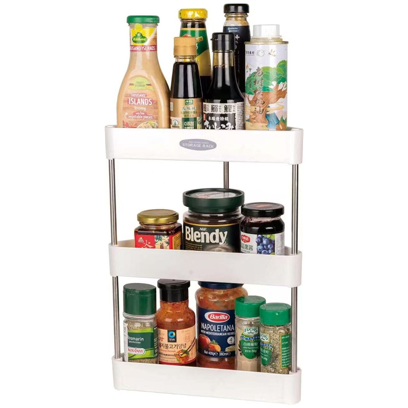 Countertop Kitchen Condiment Storage Rack Bathroom Storage Rack Cosmetic Shelf Triangle Seasoning Bottle Storage Box
