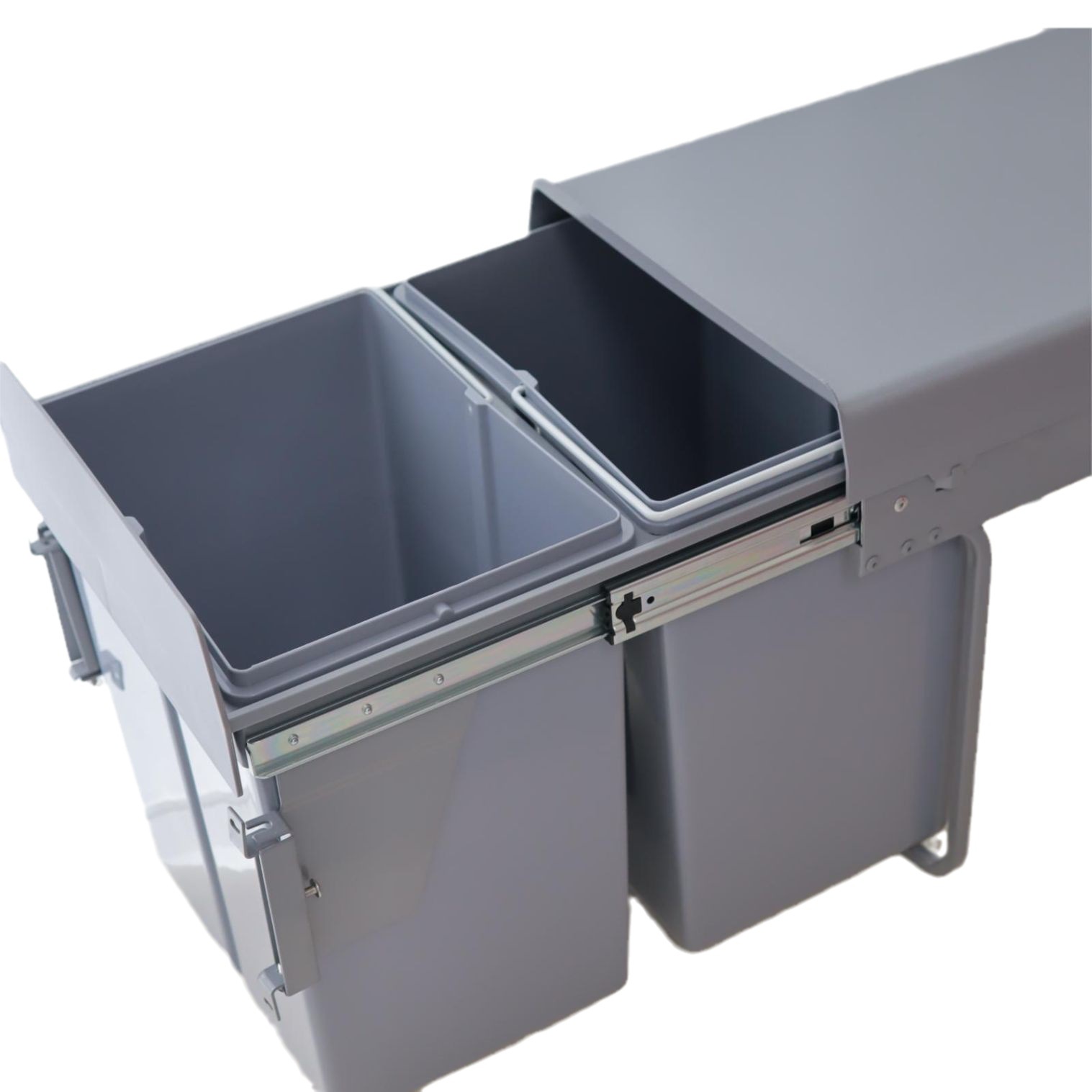 SOURCE Factory invisible embedded cabinet trash can with door pull household sink classification kitchen cabinet trash can