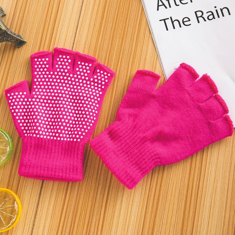 Sports cycling fitness gloves men's and women's non-slip half-finger breathable wear-resistant dispensing yoga training gloves can be added LOGO