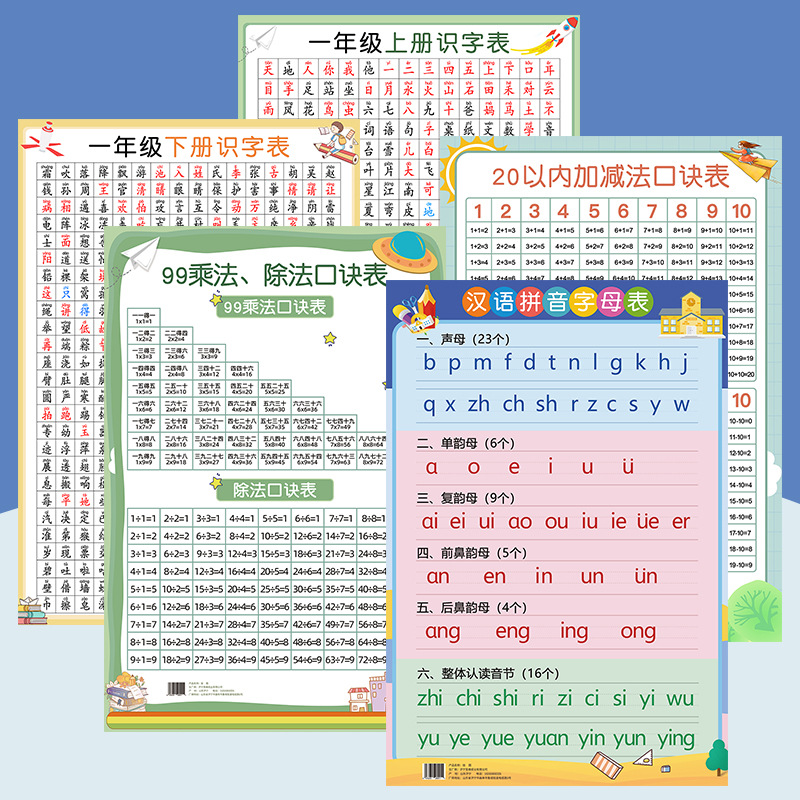 Family Rules Family Instructions Wall Stickers Large Size Good Children Primary School Children Tsinghua Mothers Quotations Learning Wall Chart Pinyin Literacy