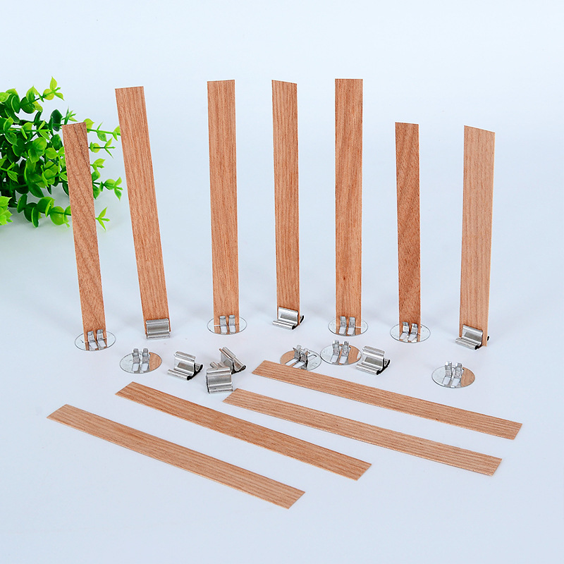 [Wick] Cross-border one-word wood core wood wax core wooden candle core aromatherapy candle wood chip wood wax core