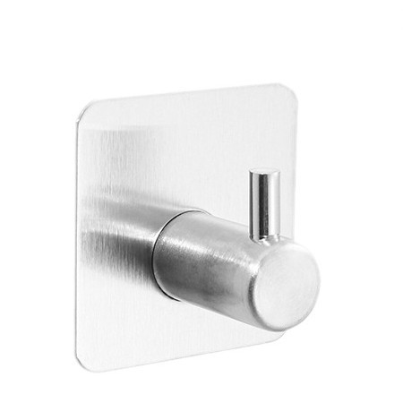 Cross Border 304 Stainless Steel Hook Adhesive Hook Strong Bathroom Clothes Hook Toilet Metal Clothes Hook Wall Hook