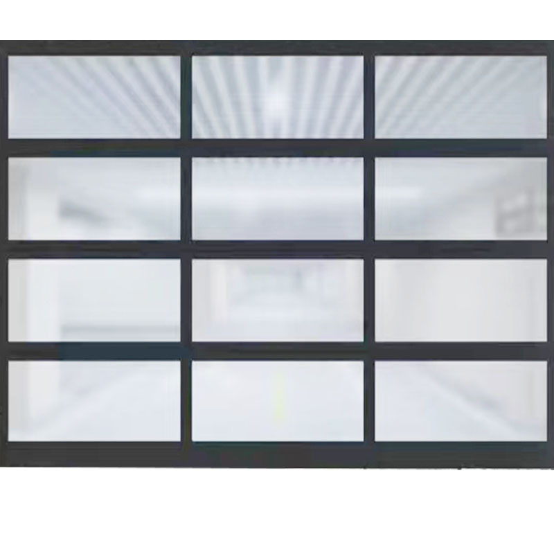 4S Shop Glass See-Through Flip Garage Door Aluminum Alloy Rolling Shutter Villa Electric Rolling Shutter Door Factory Remote Control Convenient