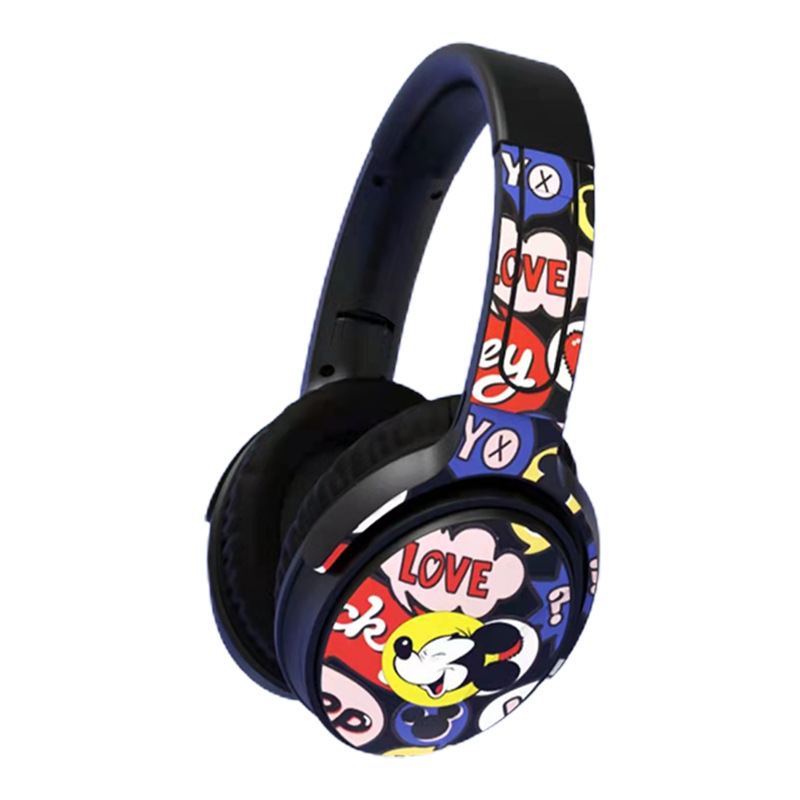 Water transfer printing sticker manufacturer Bluetooth earphone shell low temperature water sticker processing fan shell plastic printing water printing paper