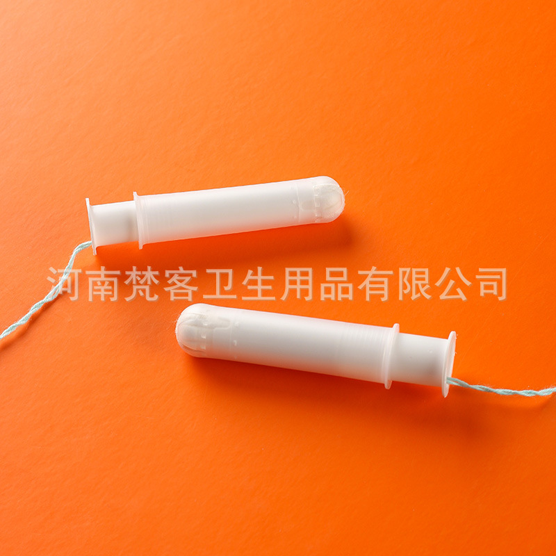 Tampon short catheter built-in cotton swab girl sanitary napkin pocket cylindrical cotton core