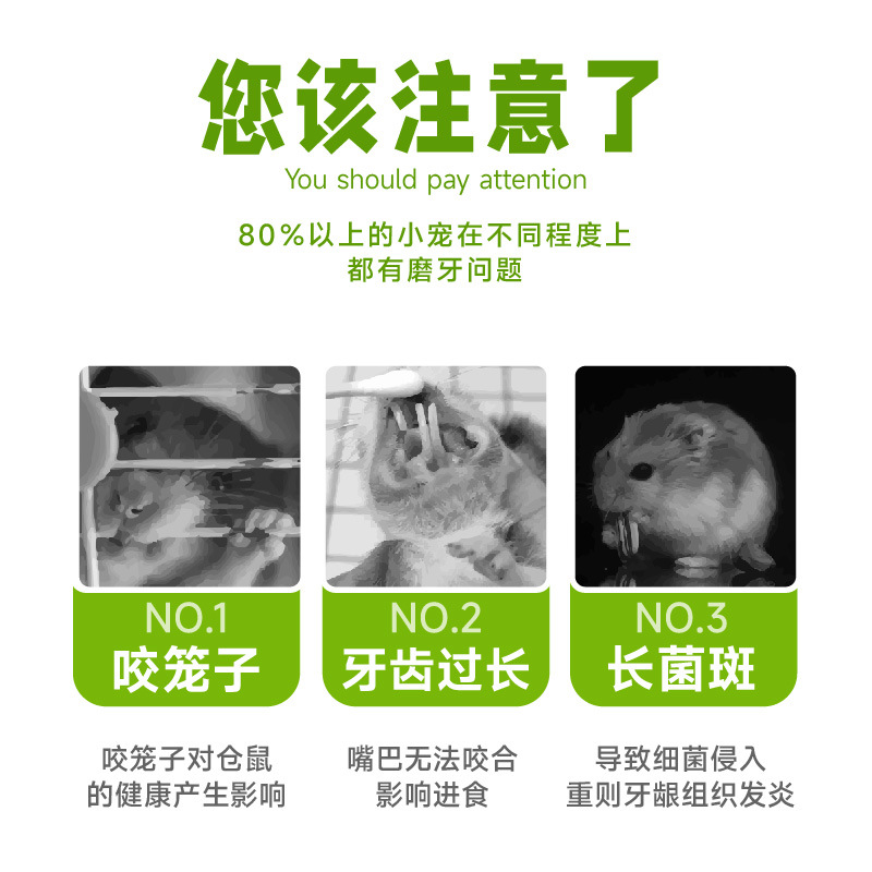 Hamster Molar Stick Golden Bear Molar Snack Rabbit Feed Nutrition Guinea Pig Carrot Grass Stick Artifact Supplies