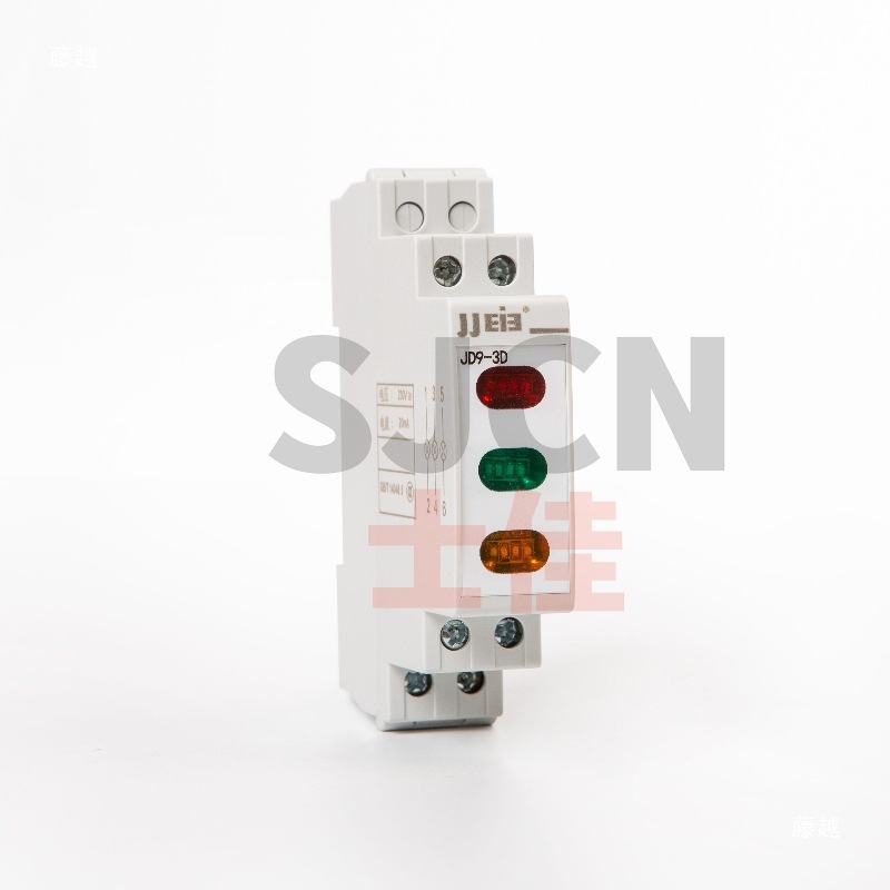 Rail type JP9 indicator LED power signal lamp 230V rail type monochrome double color lamp C45 card rail 1P