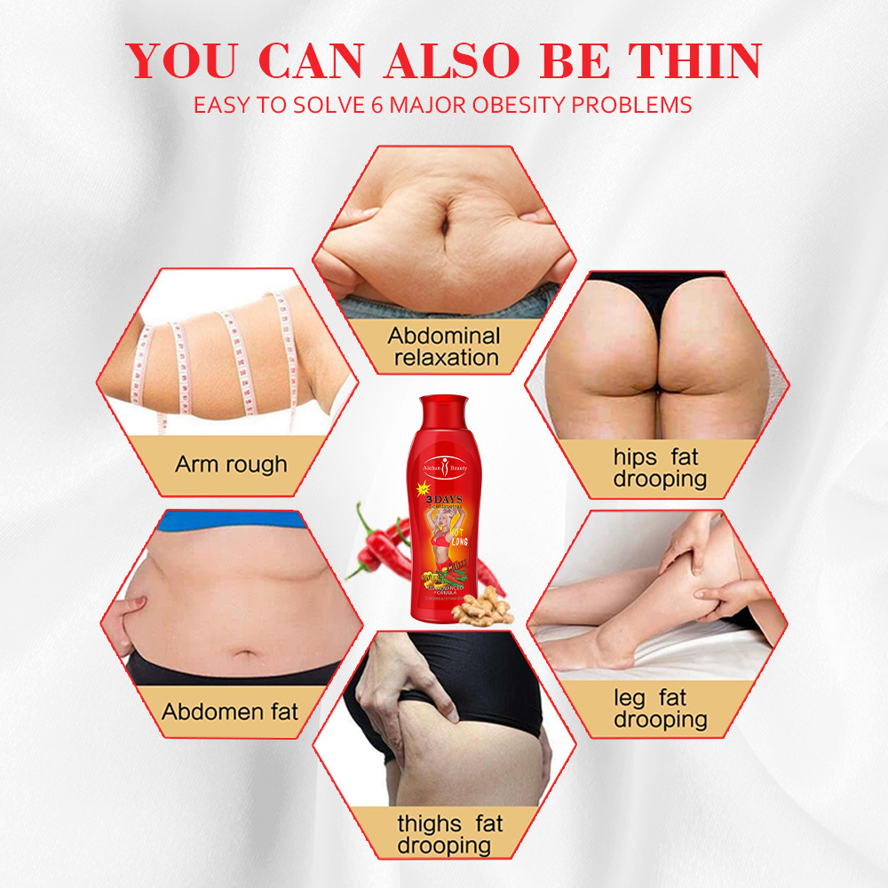 Cross-Border Aichun Body Shaping Cream Red Pepper Heating Shaping Slimming Manufacturer Wholesale Slimming Cream