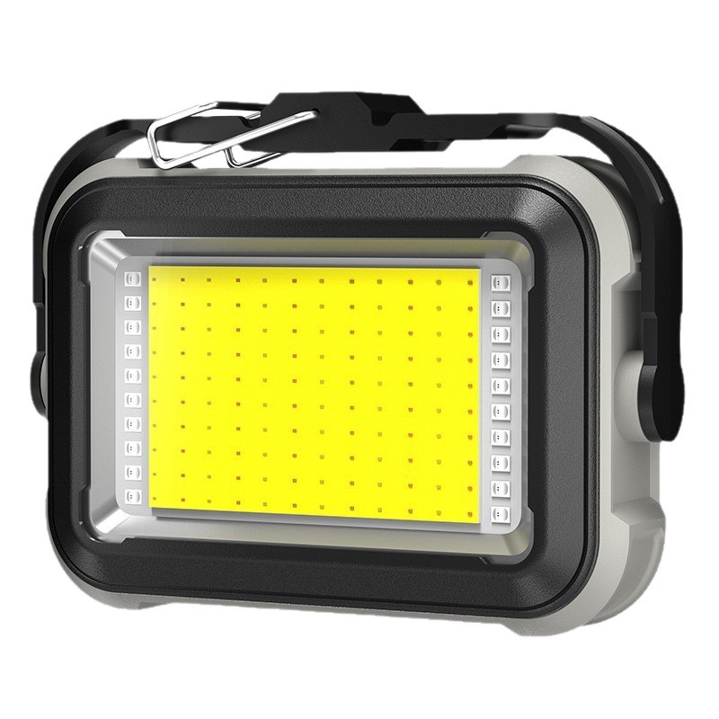 Cross-border new solar work lamp Type-C charging with hook magnetic camping multi-function light projection work lamp