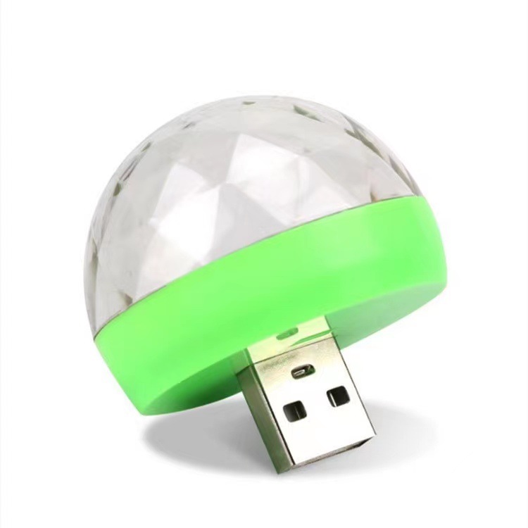 Rgb Stage Light Colorful Car Atmosphere Light Elf Mobile Phone Led Voice-Controlled Light Crystal Disco Magic Ball Light