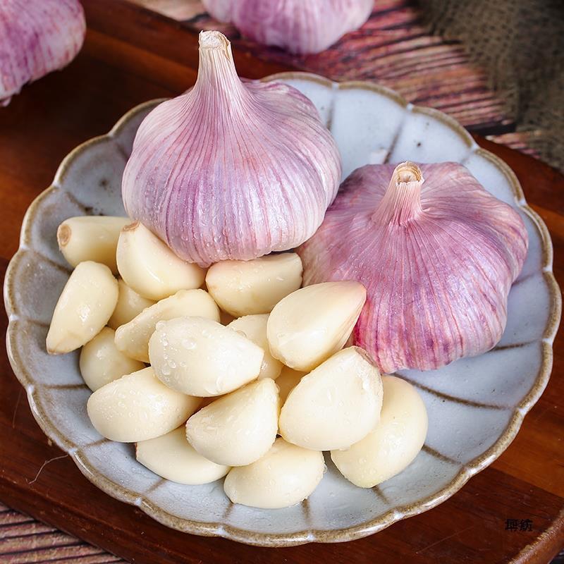 Shandong Jinxiang Purple Garlic Dried Garlic 2.50kg Wholesale 2023 Fresh Head Seed 5.00kg Farm Garlic 1.50kg