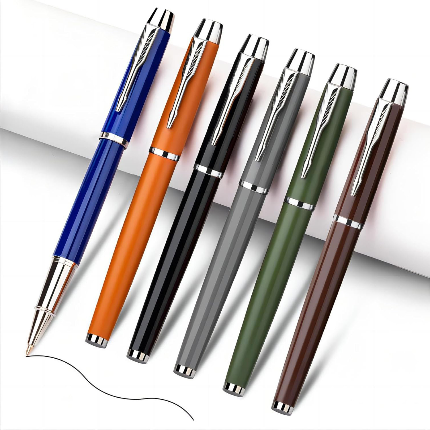 Металлическая шариковая ручка для бизнеса, блокнот и ручка в комплекте, подарок на мероприятие