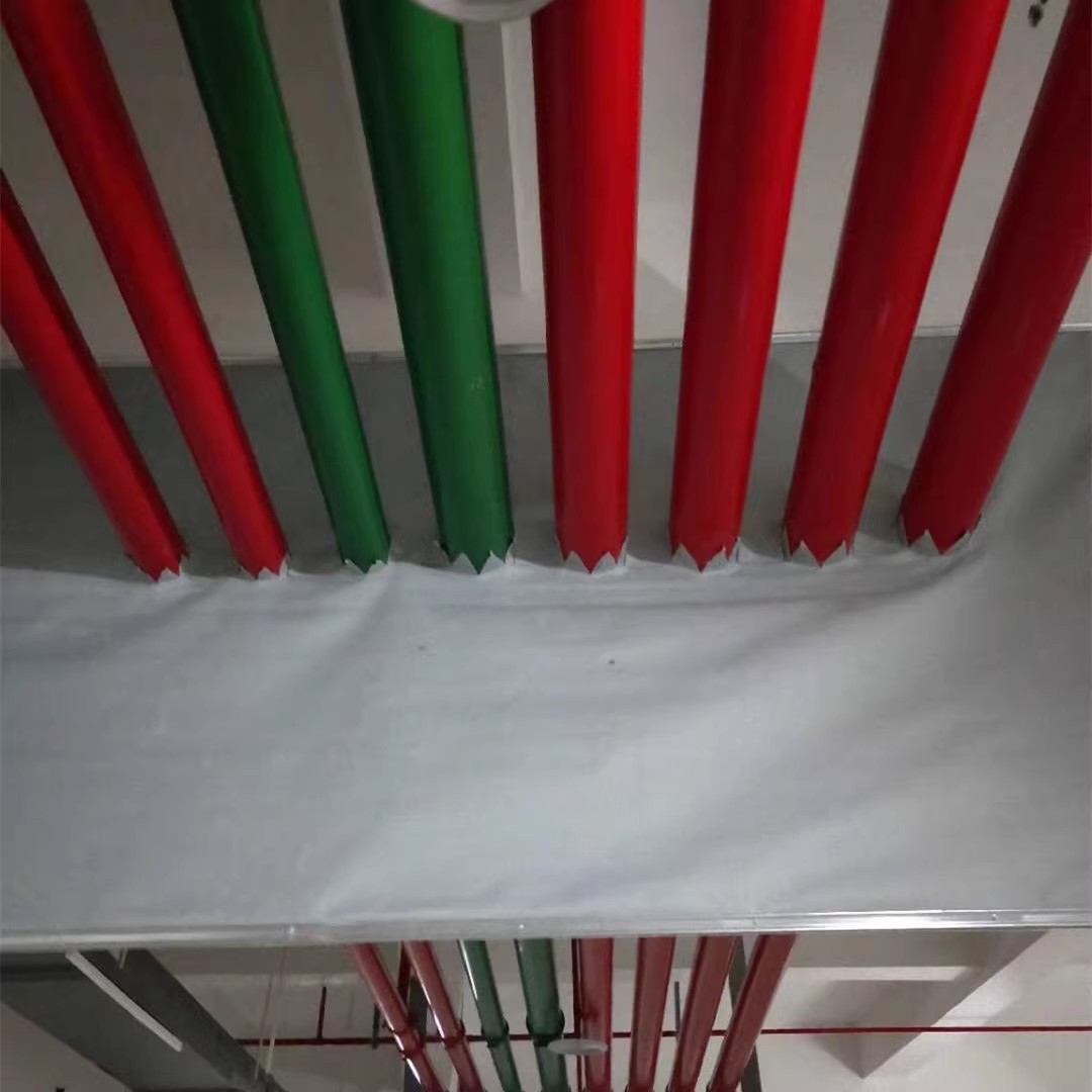 Smoke blocking vertical wall silicone fireproof cloth fixed smoke blocking vertical wall electric fireproof board glass smoke blocking vertical wall accessories