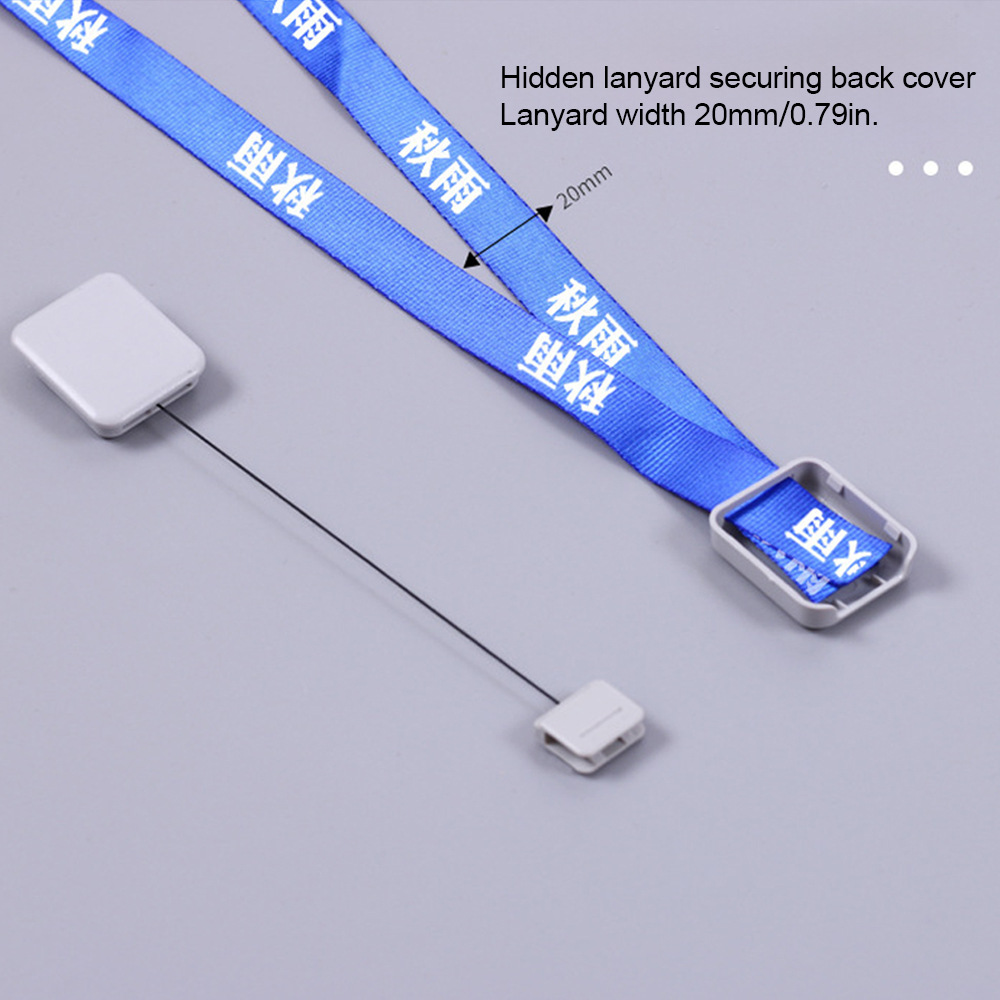 Autumn Rain Work Card Telescopic Buckle Work Permit Easy Pull Buckle 15mm Square 20mm Student ID Buckle Card Set Buckle