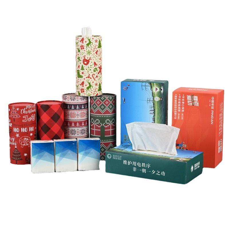 Customized Advertising Paper Creative Commercial Cube Removable Tissue Napkin Facial Tissue Customized Printable Logo