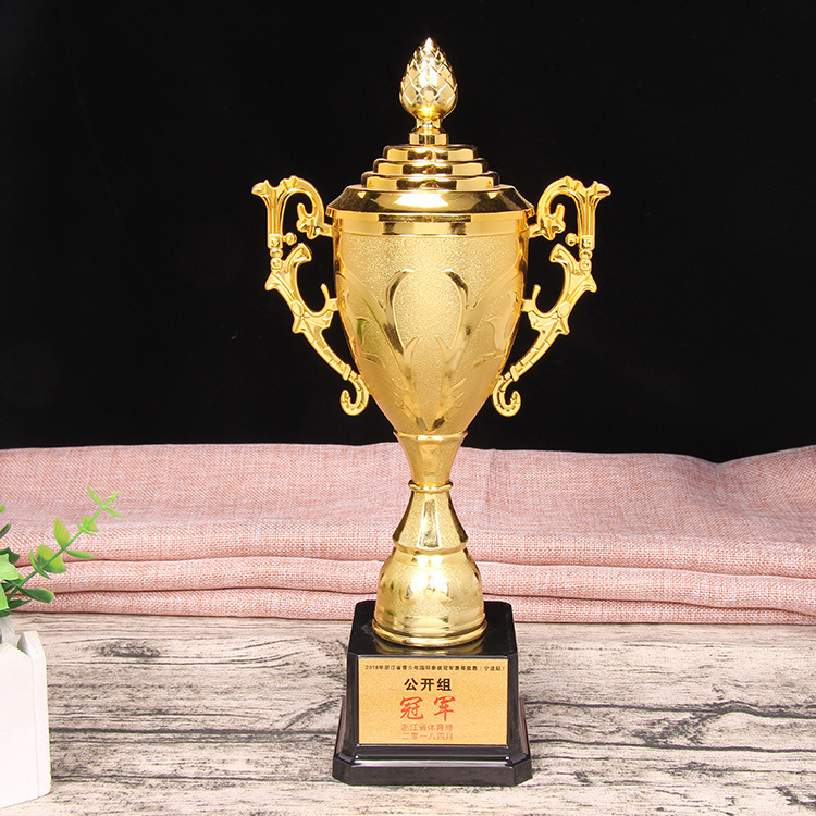 Kailang Plastic Trophy School Training Games Competition Electroplating Medal with Cover Morning Cow Flower Medal Ornament Wholesale