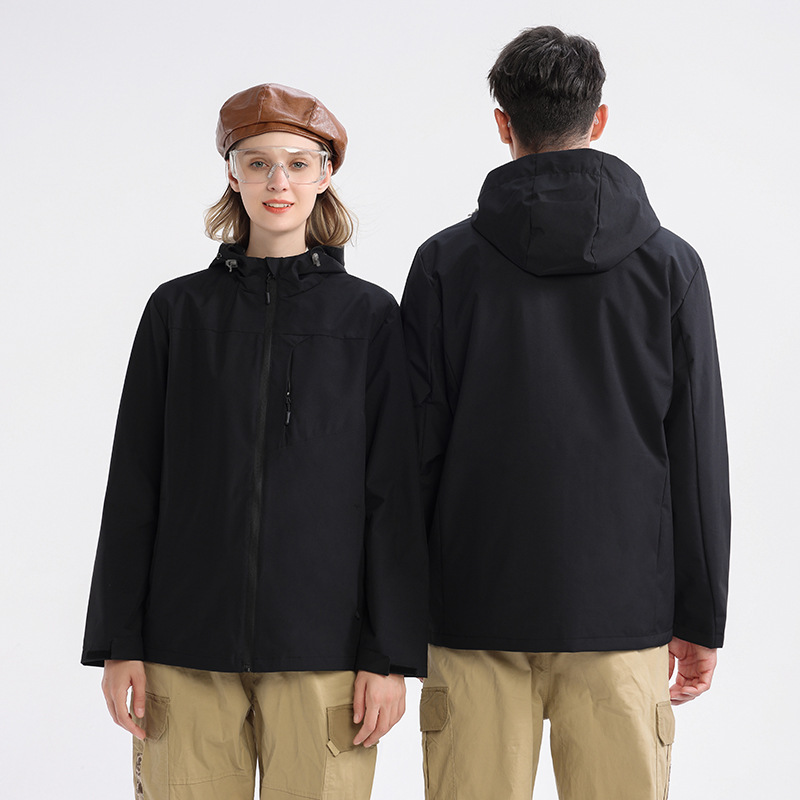 Solid Color Thin Jacket Windbreaker Custom Printed Logo Advertising Shirt Company Work Clothes Work Clothes Jacket Custom-Made