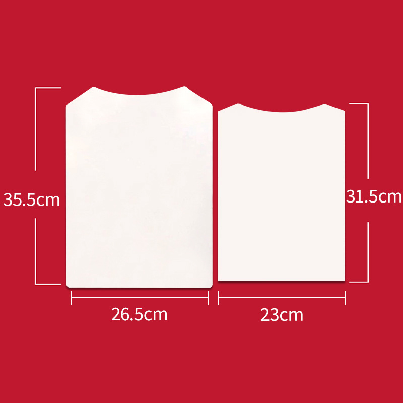 T-shirt Lapel Cardboard Garment Packaging Cardboard Spot Shirt Rounded Shirt Cardigan Socks Lined with White Cardboard